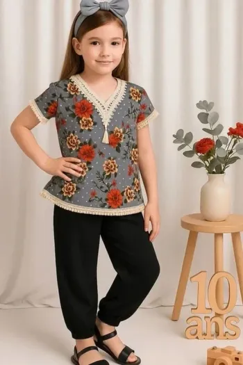 Ensemble été 2 pièces fille 9/10 ans 🎀