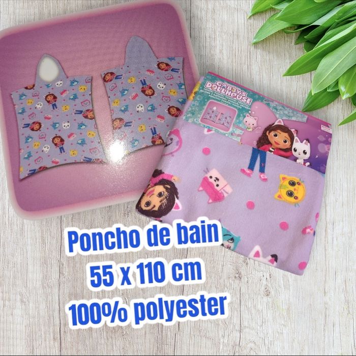 Poncho de bain Gabby chat Gabby dollhouse