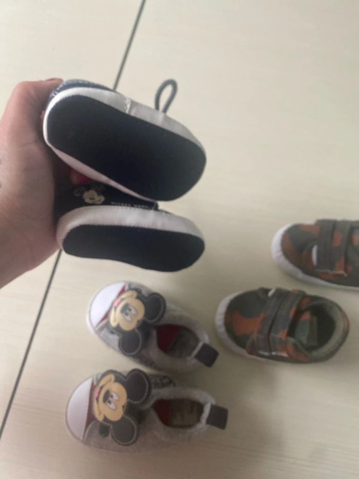 3 paires bébé chaussons chaussures - photo numéro 6