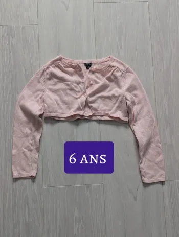 Boléro fille rose 6ans Kiabi