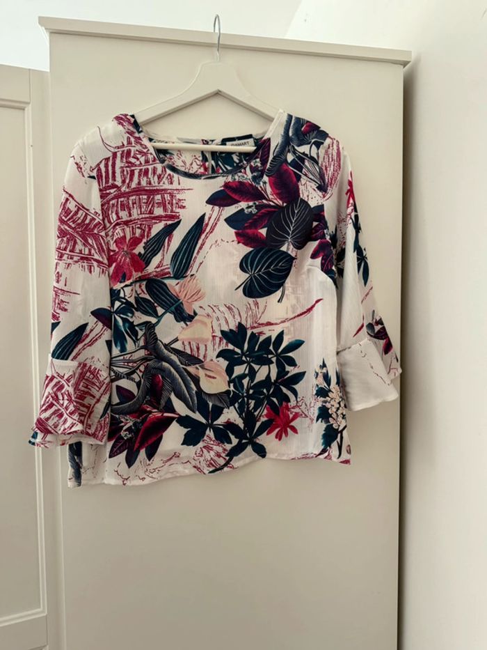 Belle blouse fluide fleurie Damart neuve 🌸