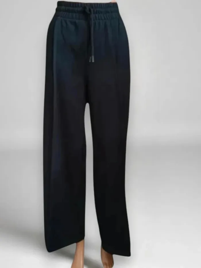 Pantalon  BELAIR chic et décontracté coupe droite jambe large flare ,taille ajustable - photo numéro 2
