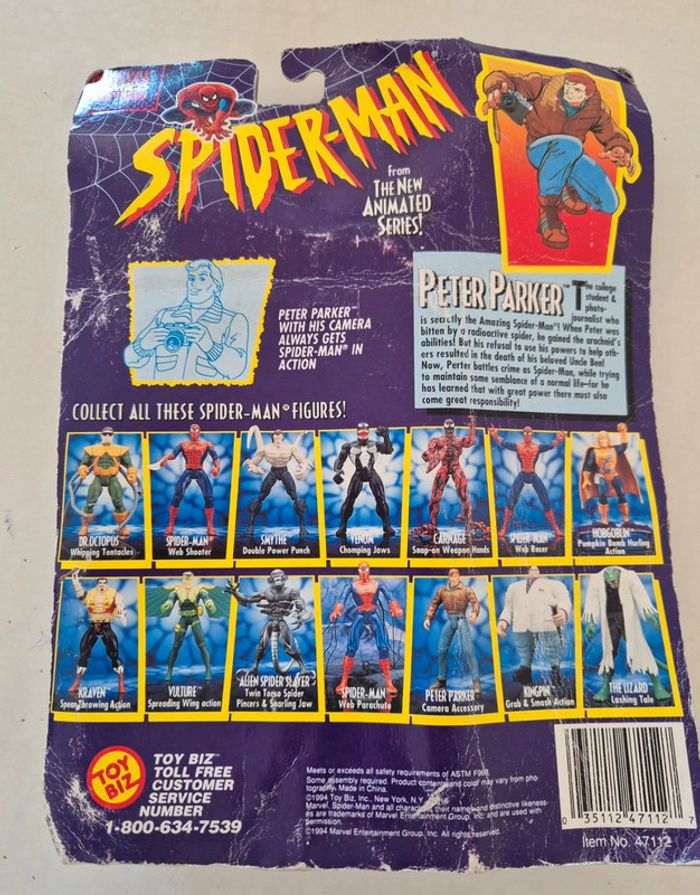 Spider-Man The Animated Series : Peter Parker avec appareil photo par Toy Biz 19 - photo numéro 3