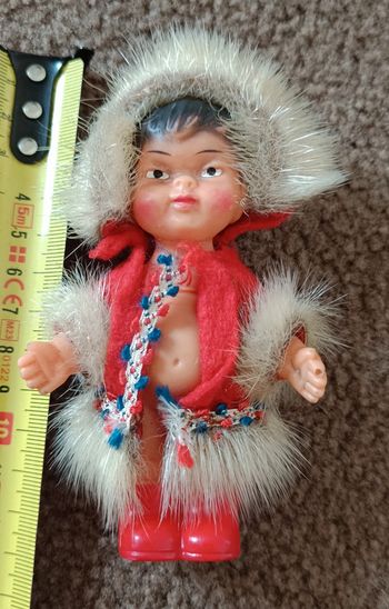 Poupee Esquimau schrickel Année 1980