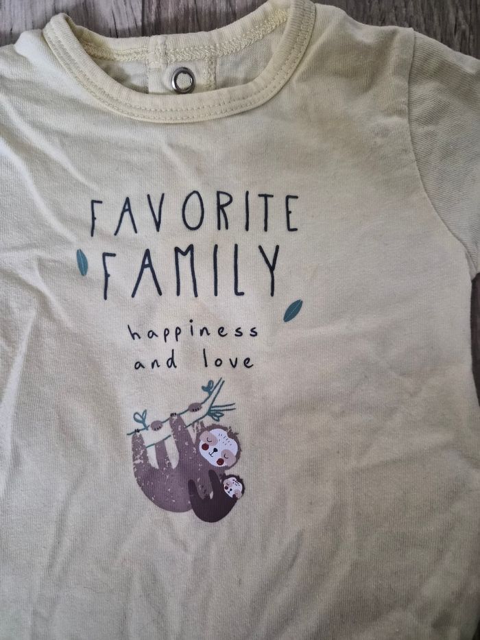 Pyjama coton jaune - photo numéro 2