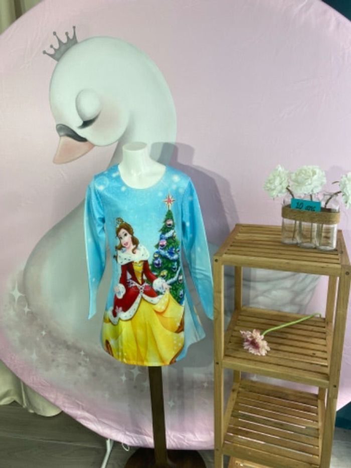 Robe fille 10 ans princesse Belle  Noël