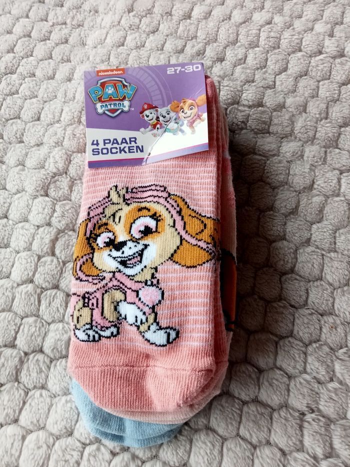 4 paires de socquettes Paw patrol 27/30 - photo numéro 2