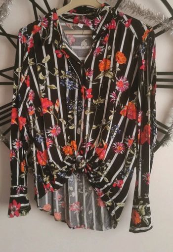 Chemise blouse fleuri