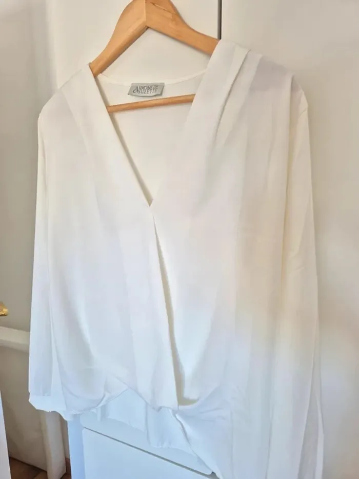 Blouse chemise l'armoire de suzette taille S M 36 38 blanc armoire - photo numéro 3