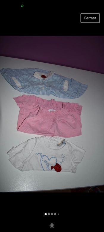 Lot de 3 robes 3 mois filles