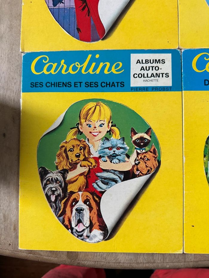Lot de 4 livres albums autocollants rares Caroline Pierre Probst vintage anciens - photo numéro 3