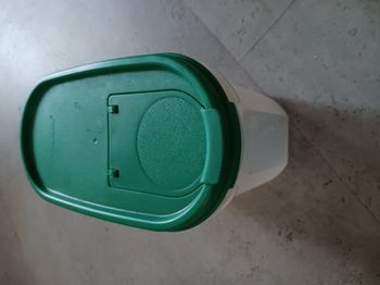 Boite modulaire 1,1 l couvercle vert double ouverture Tupperware