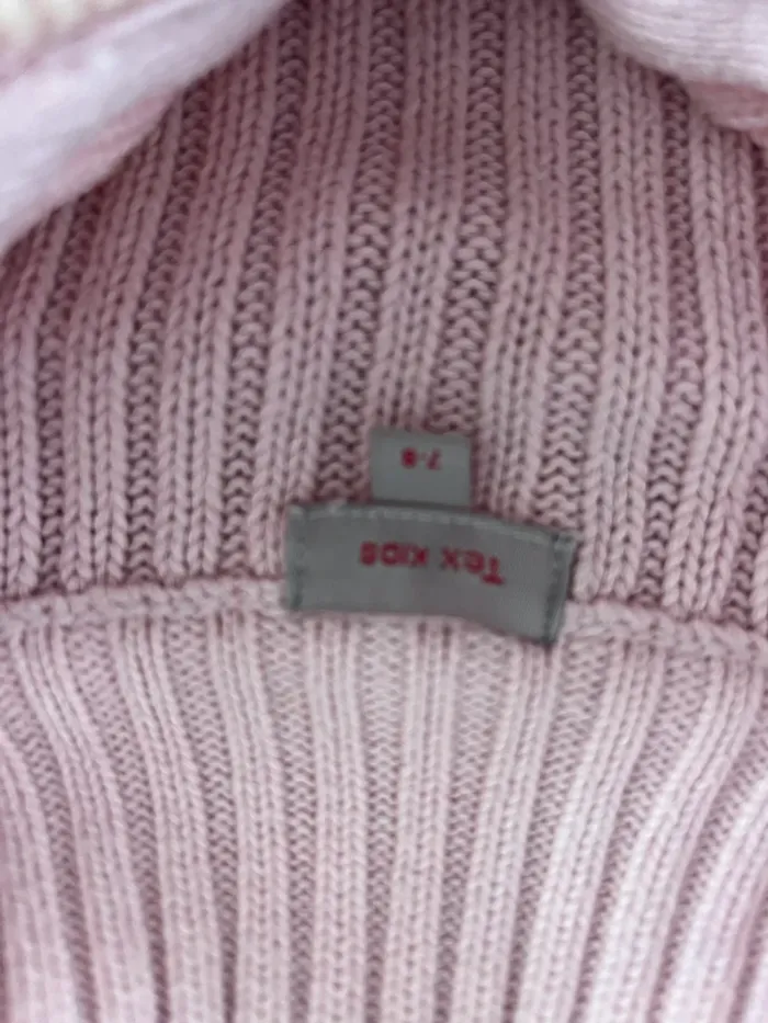 Gilet rose tex à zip 7-8 ans en très bon état - photo numéro 2