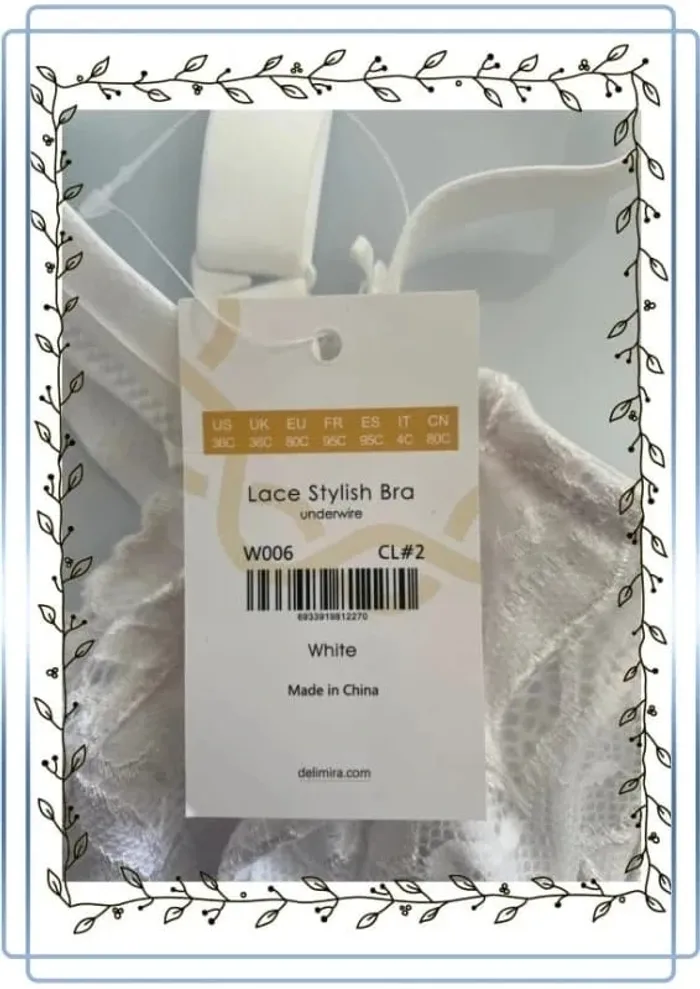 Soutien gorge blanc delimira, taille 95C, neuf - photo numéro 3