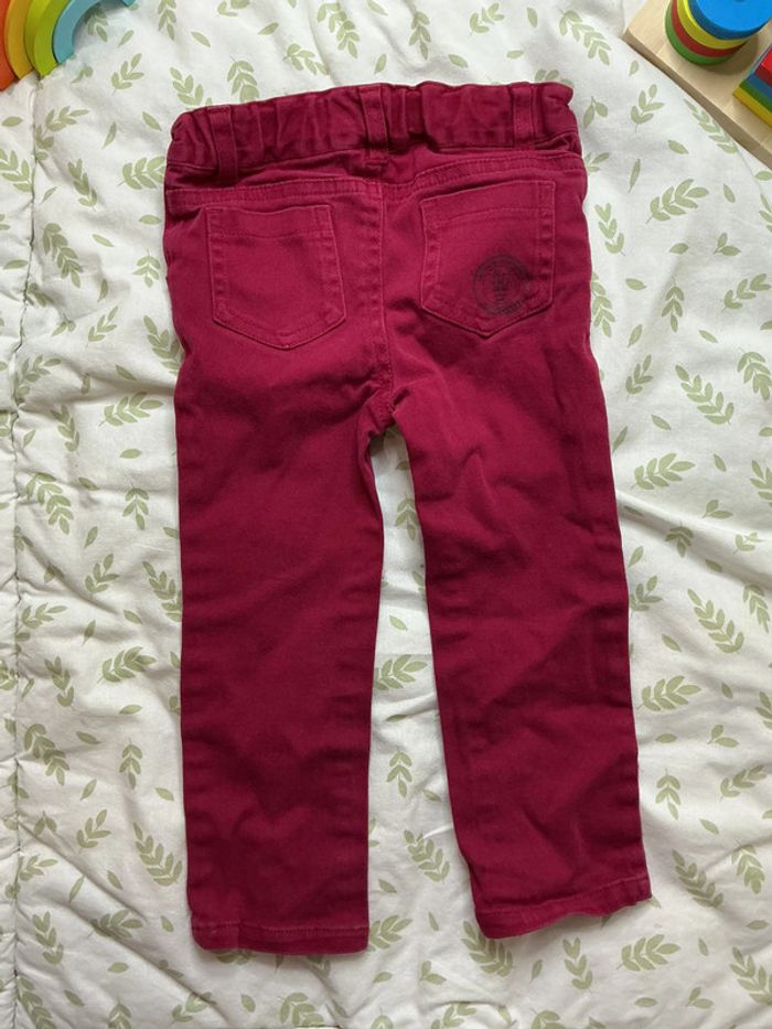 pantalon natalys couleurs prune 24 mois taille réglable - photo numéro 6