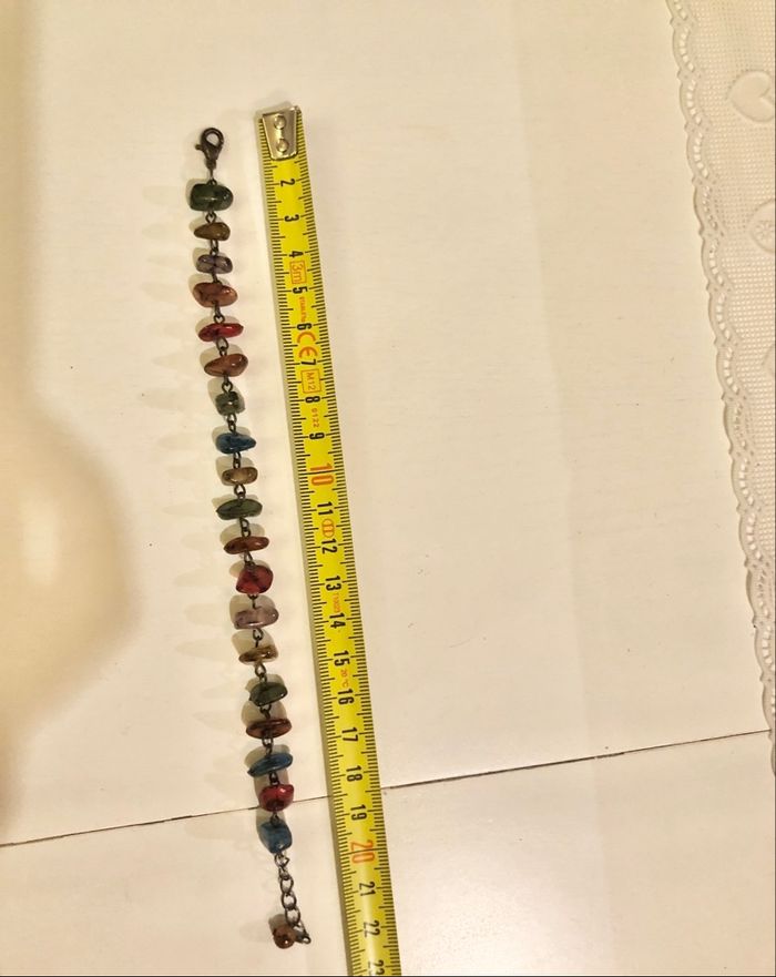 💜 Bracelet en pierre multicolore style vintage 💜 - photo numéro 7