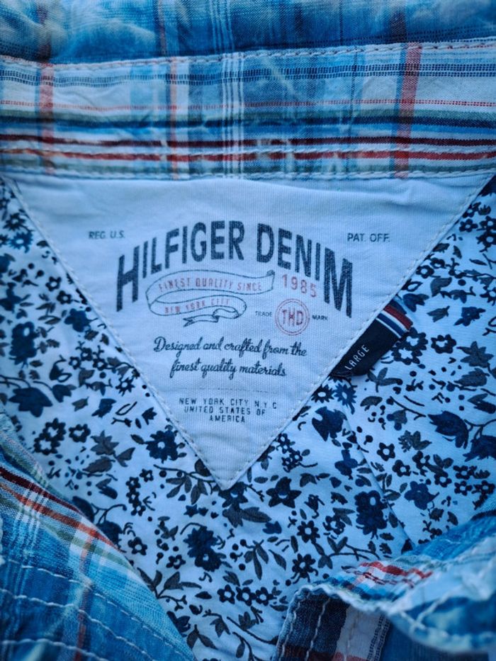 Chemise carreaux femme Tommy Hilfiger t. L - photo numéro 7