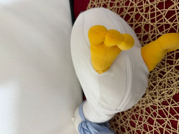 Peluche oie blanc jaune et bleu Sucre d'Orge - photo numéro 5