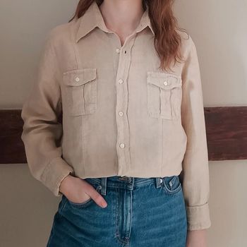 Chemise lin beige Hartford