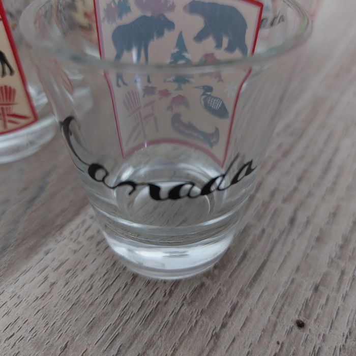 Lot 6 verres shooter Canada - photo numéro 3