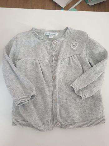 Gilet gris 9 mois