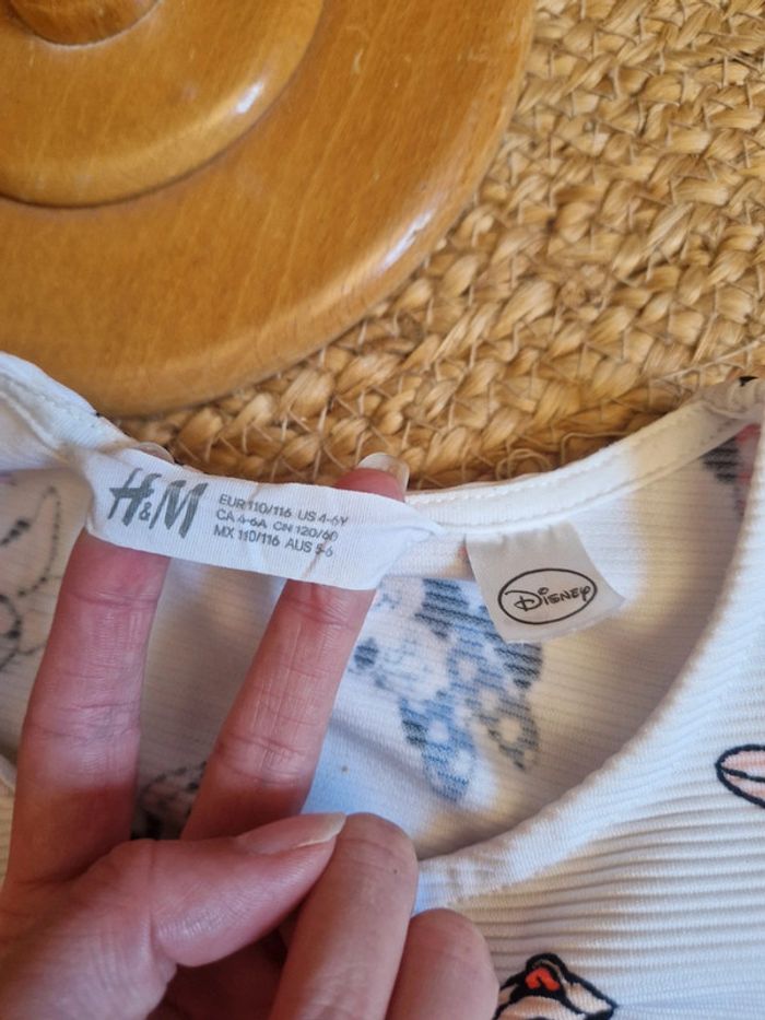 Jolie robe blanche minnie fille h&m 4 ans - photo numéro 5