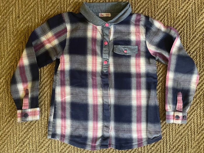 Chemise à carreaux fille DPAM 6 ans