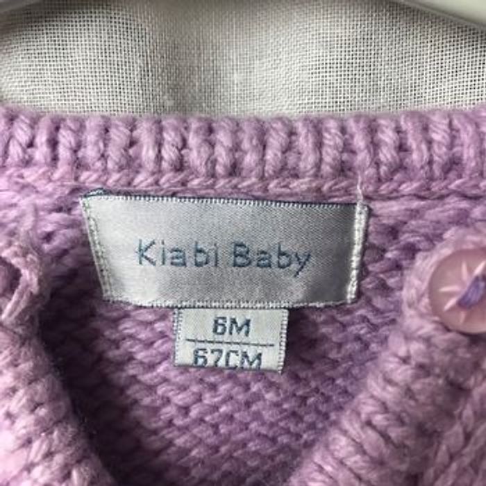 Pull poncho lilas fleurs 6 mois Kiabi - photo numéro 3