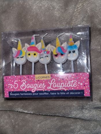 Bougie licorne