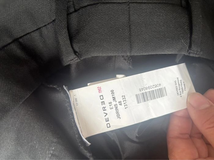 Pantalon de costume noir Devred - Taille 48 - photo numéro 3