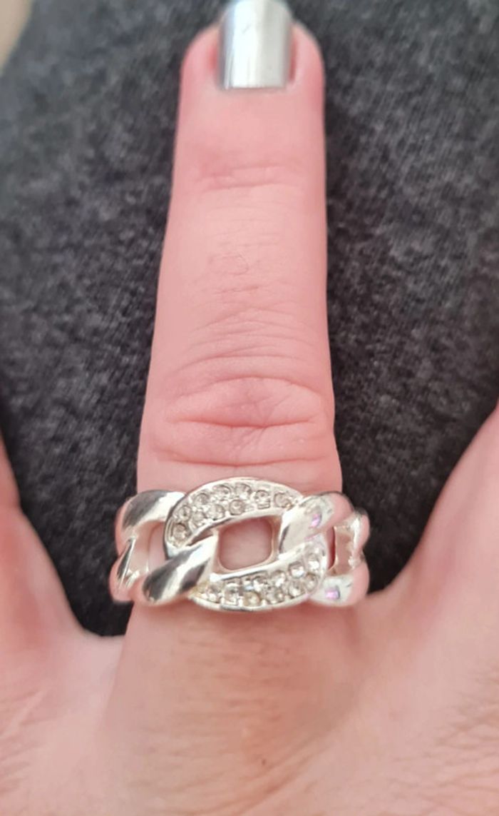 Bague argentée