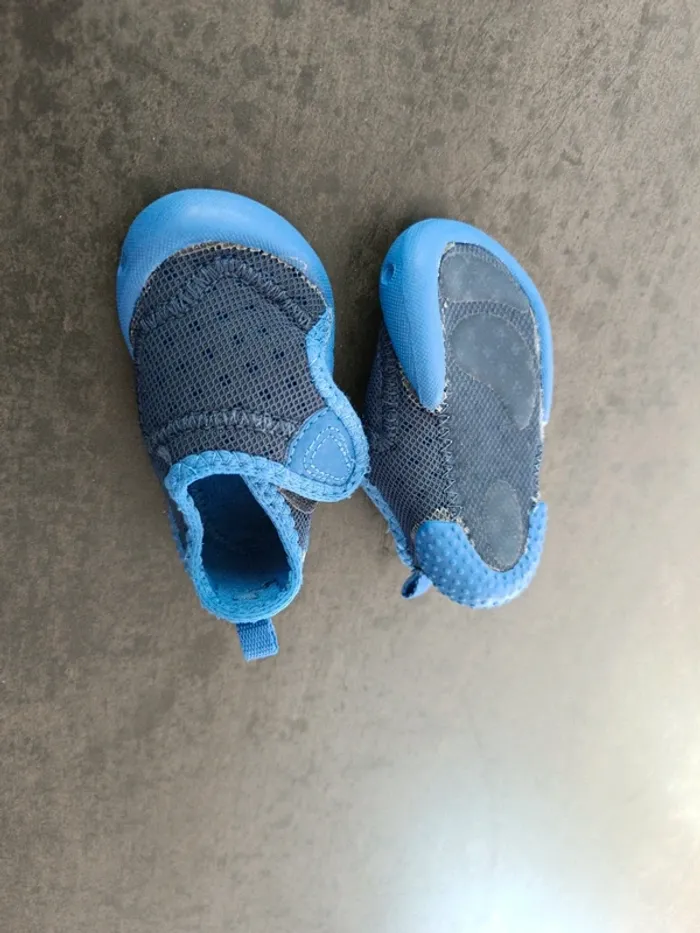 Chaussons souples bleus - photo numéro 2