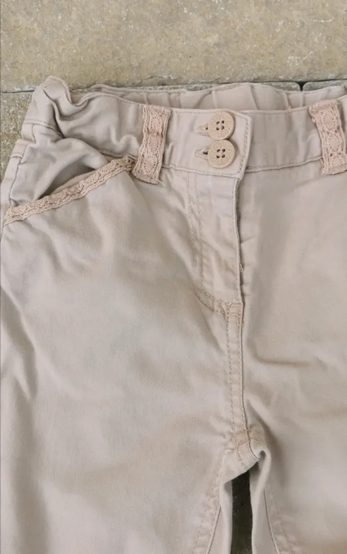 Pantalon beige Tex 5 ans - photo numéro 2