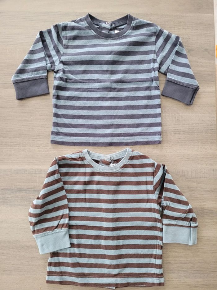 lot 5 t-shirts + 1 sous-pull 3 mois - photo numéro 2