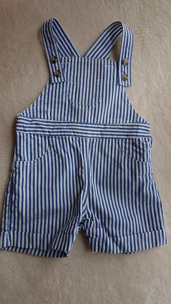 Salopette rayée 12 mois