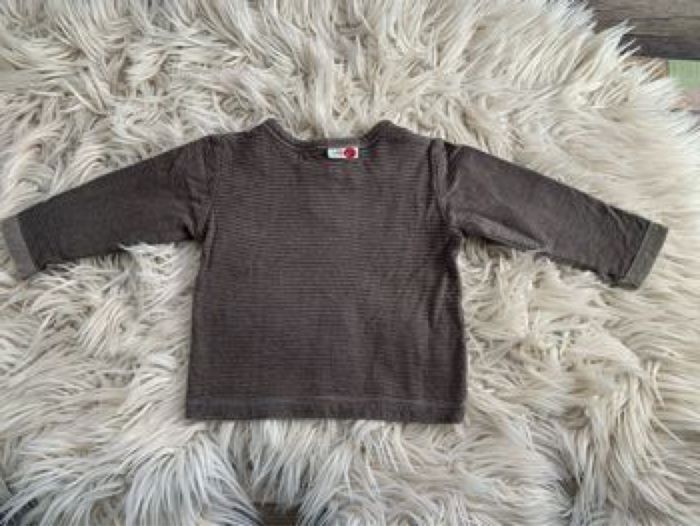 Tee shirt ML rayé,Jean Bourget, ton marrons - photo numéro 3