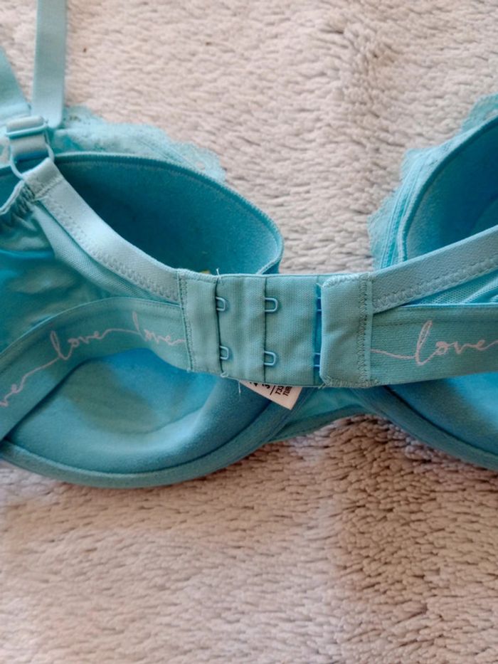 Soutien-gorge 75E turquoise dentelé c76 - photo numéro 7