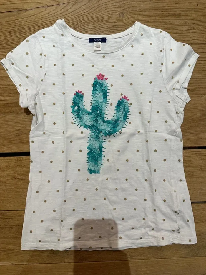 TEE shirt cactus 12 ans Okaïdi