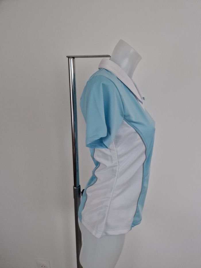 Polo d'équitation bleu, blanc Askara Compétition - photo numéro 6