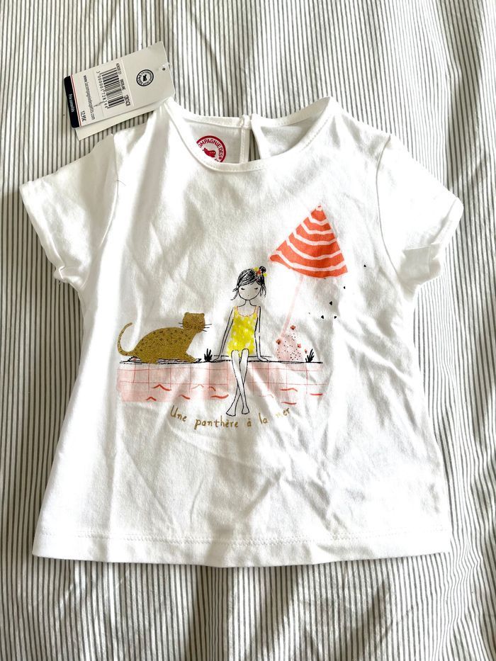 T-shirt MC Blanc 12 mois