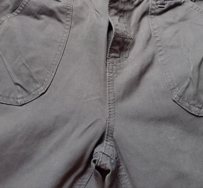 Pantalon toile gris foncé Verbaudet, - photo numéro 3