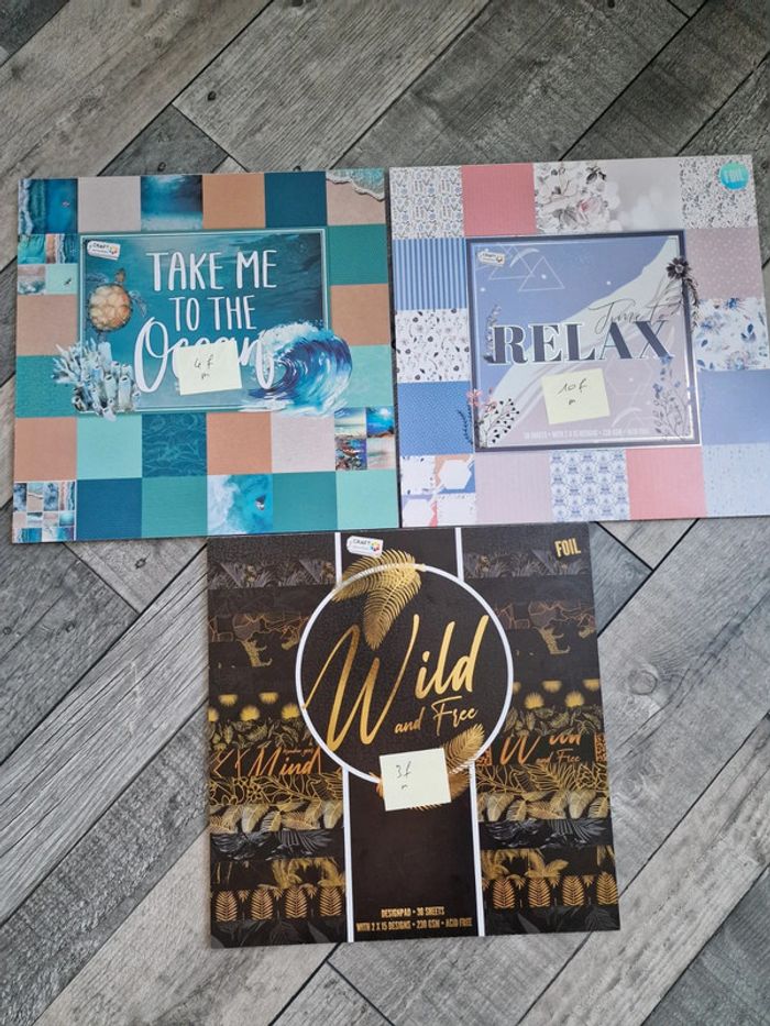 Lot blocs scrapbooking