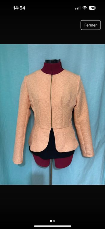 Belle petite veste classe style péplum vintage S/36