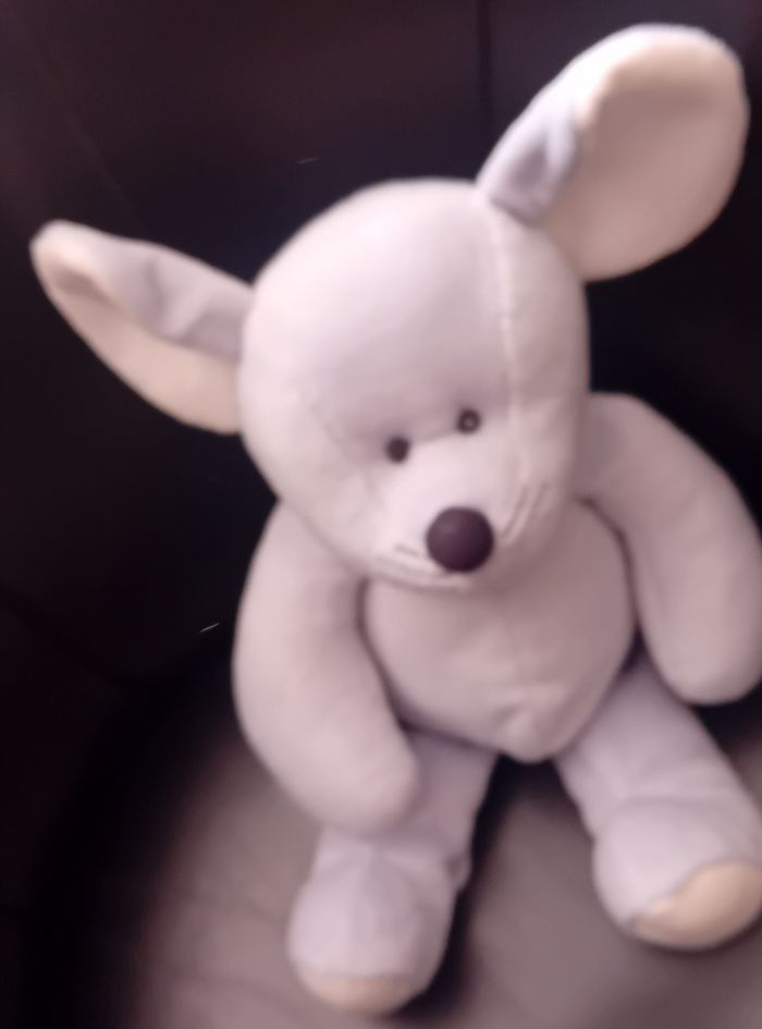 Peluche/Doudou d'activités souris  toute douce vintage - photo numéro 4