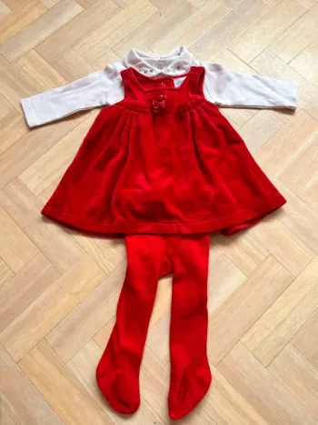 Ensemble 3pcs robe haut collant  taille 3 mois
