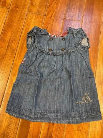 Robe courte jean sergent major 9 mois