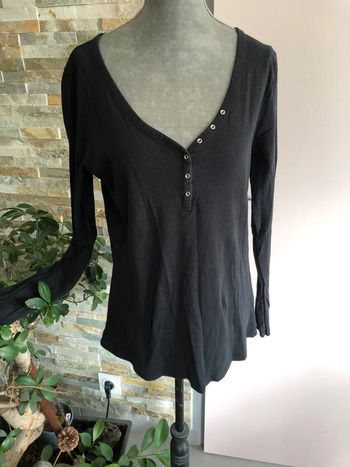 T-shirt noir XL en coton biologique