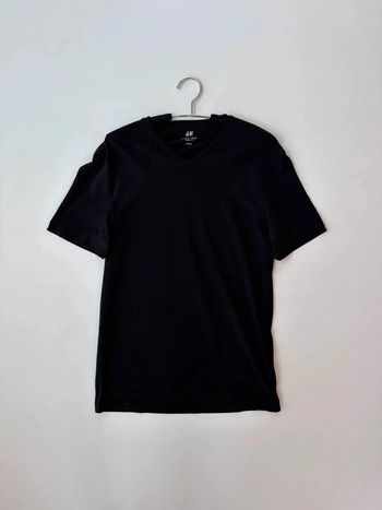 T-shirt noir H&m