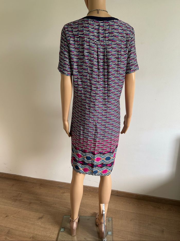 Robe imprimée à manches courtes Christine Laure taille 1 jamais portée - photo numéro 6