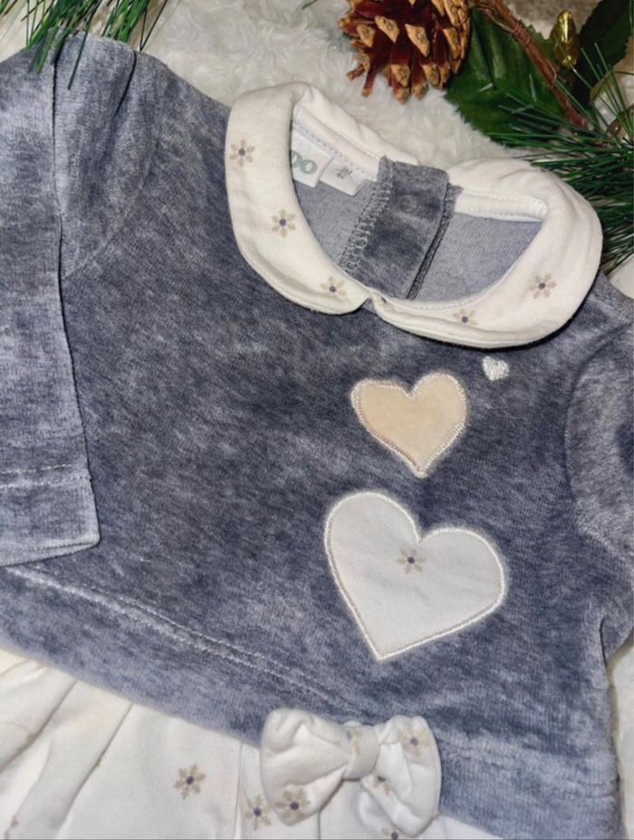 Adorable robe iDO pour bébé fille 3 mois, en très bon état - photo numéro 3